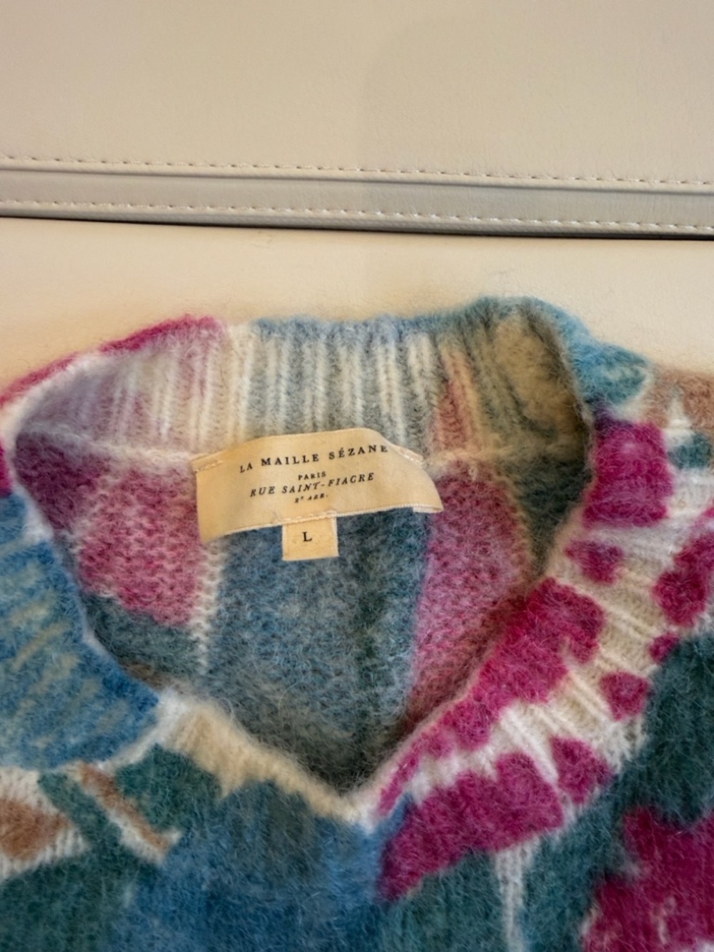 Sézane Ines Jumper Floral Multicolor Crewneck Sweater - Women - Picture 10 of 12